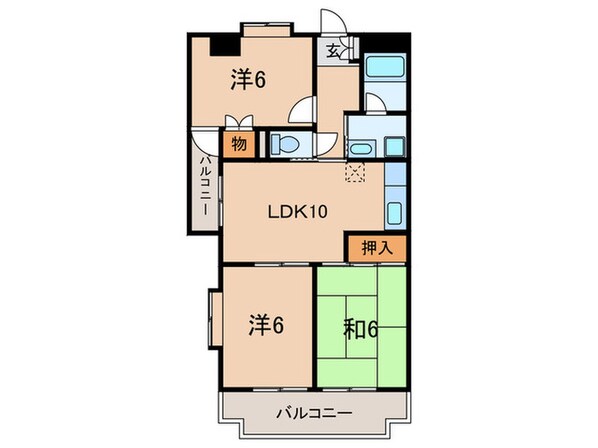 フェステＳ・Ｋの物件間取画像